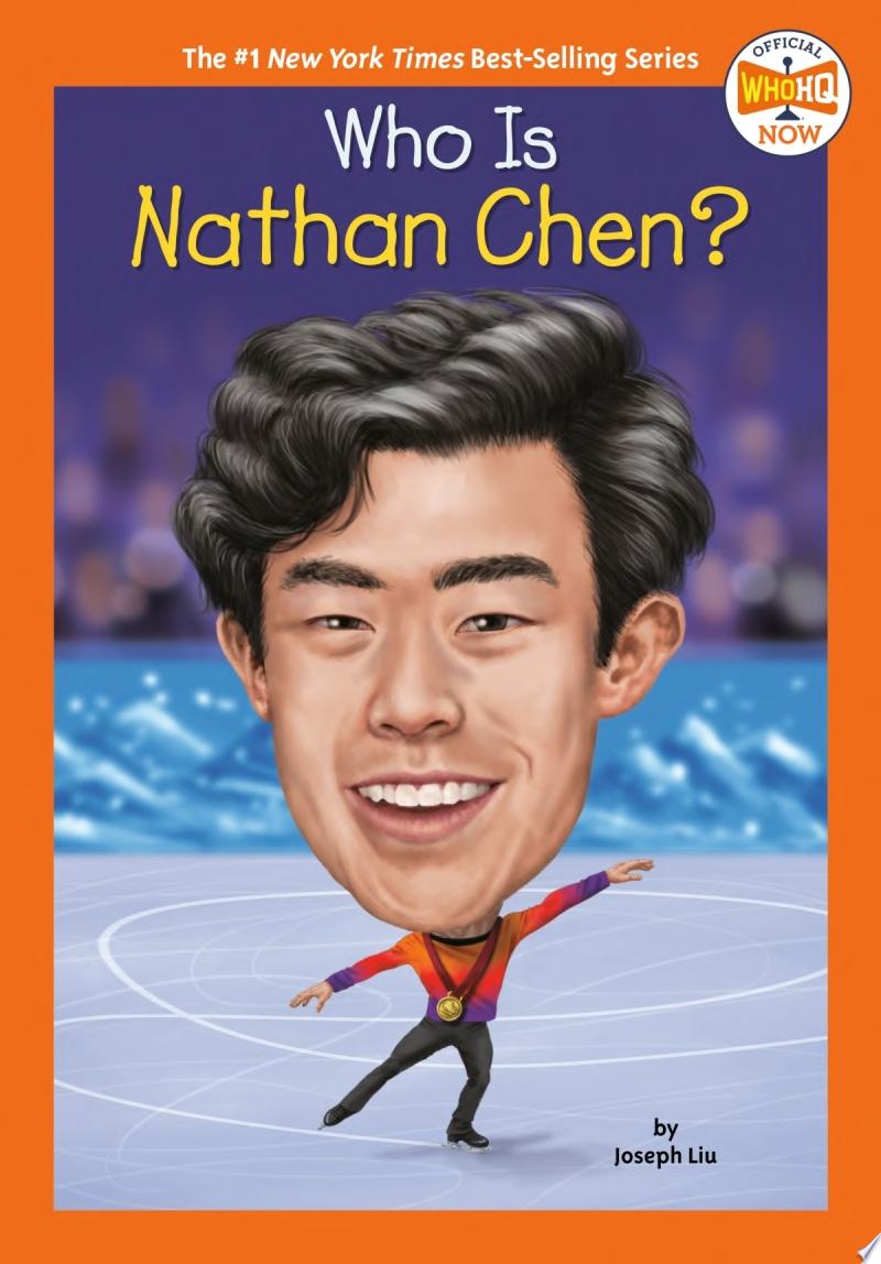 Cover with author and illustration of Nathan Chen figure skating