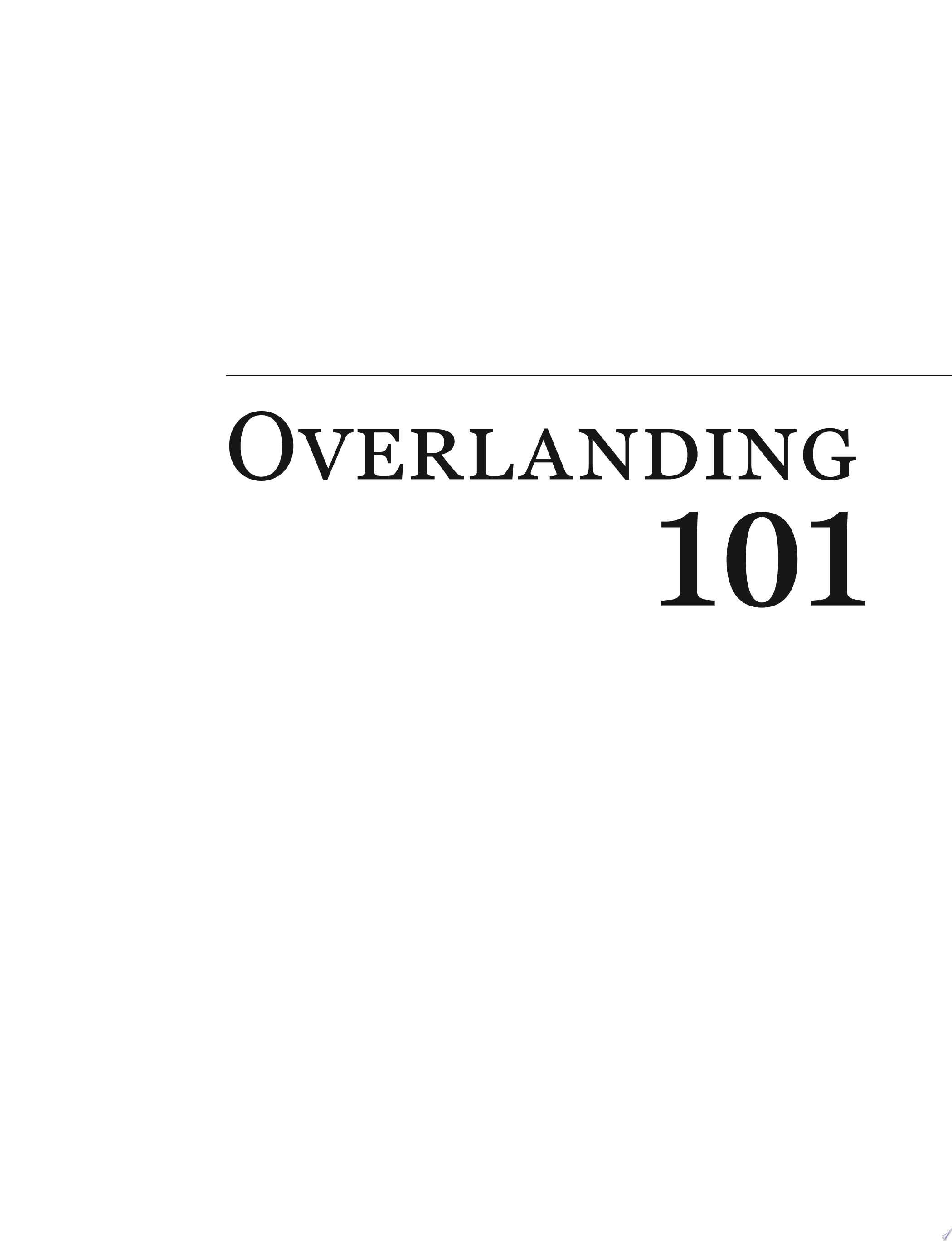 Image for "Overlanding 101"