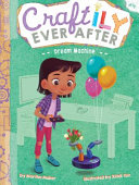 Cover image for "Dream Machine" featuring a middle grade girl holding a remote control for a vacuum robot.