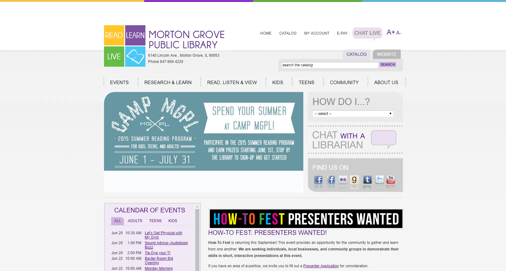 2012-2019 website screenshot