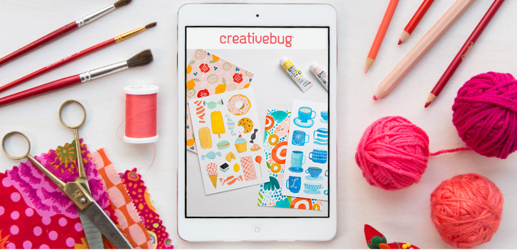 Creativebug tablet craft supplies