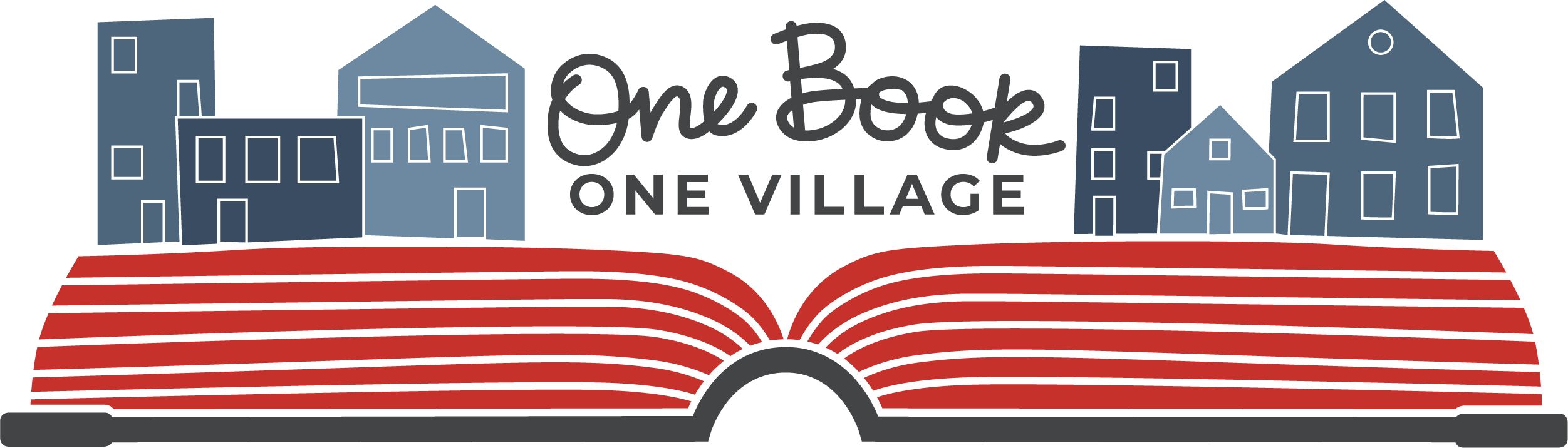 One Book One Village logo One Book One Village logo