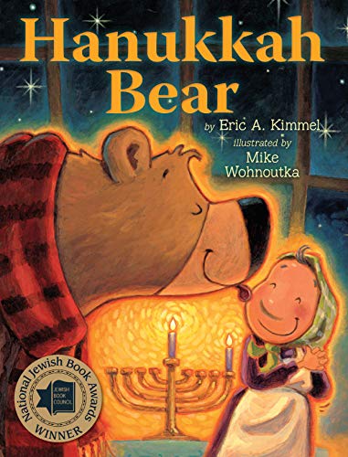 title, author and illustration of a bear and girl