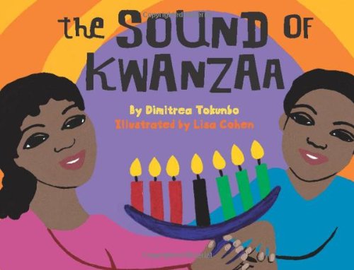 title, author, picture of woman and child with kwanzaa candles
