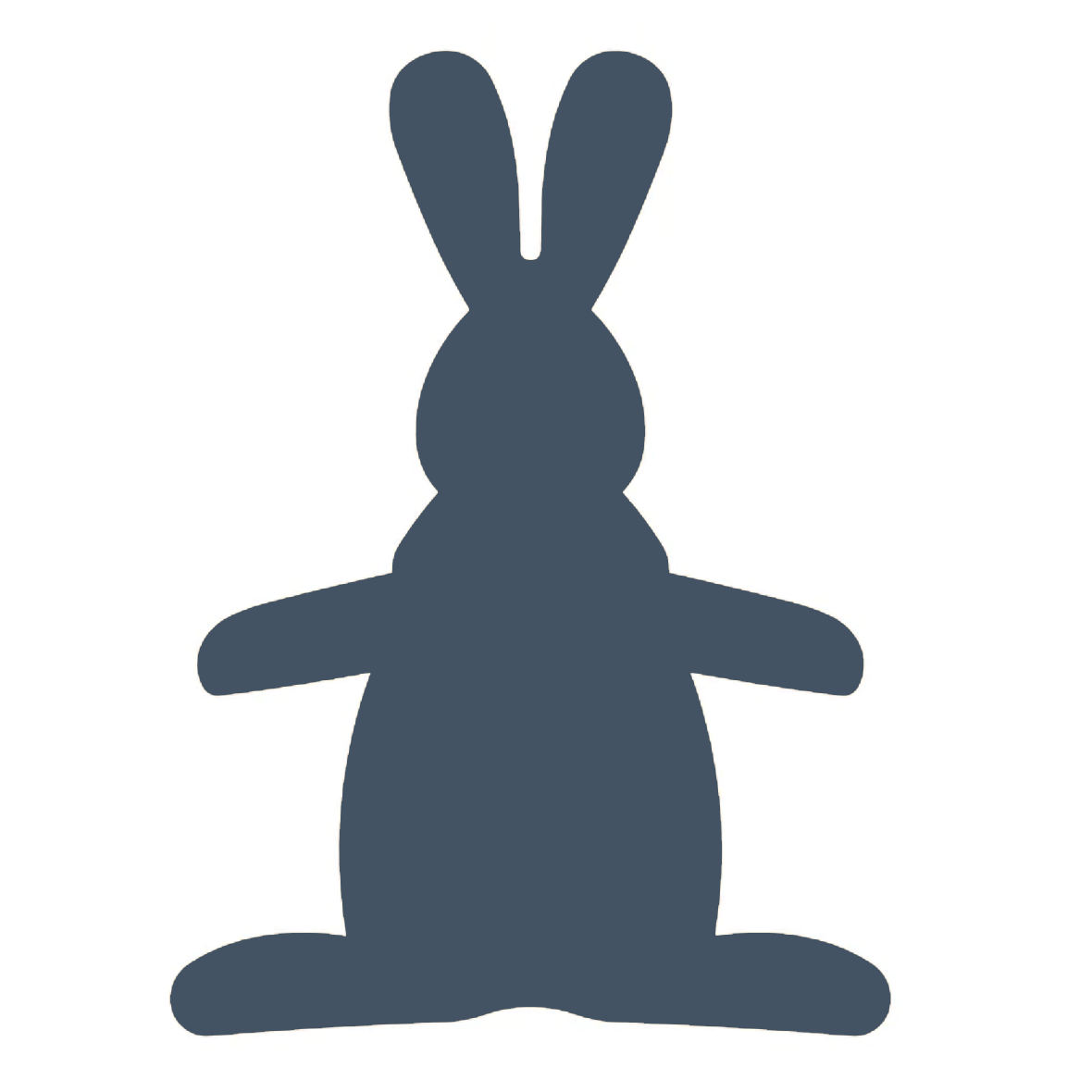 die cut rabbit bunny