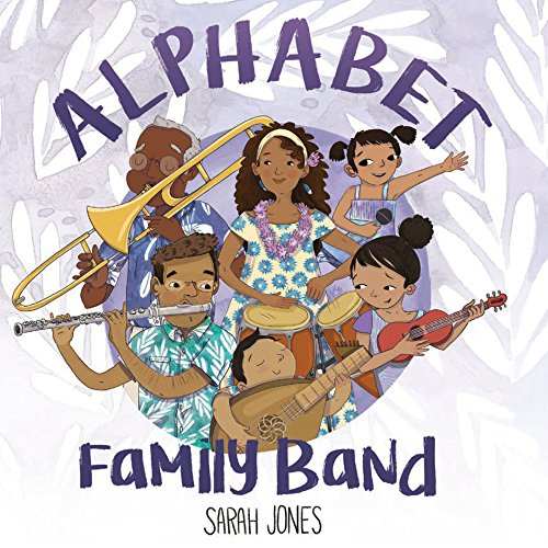 Cover with illustrated family with instruments
