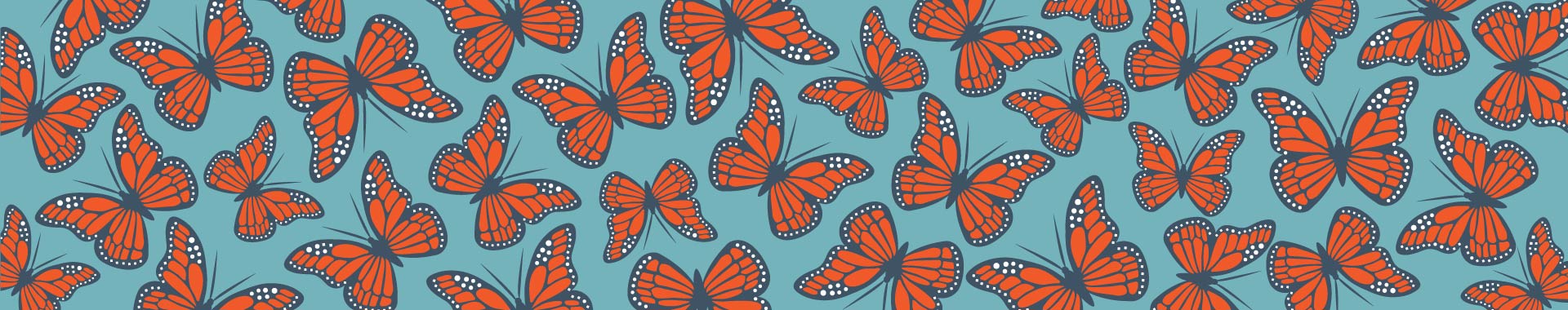 banner image of monarch butterflies 