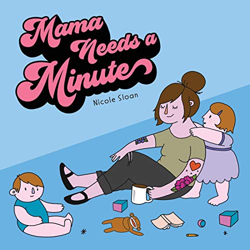title with illustration of mom sitting with kids