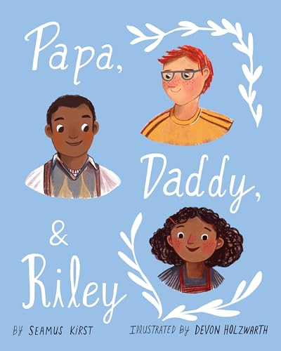 title and illustration of two dads and a girl