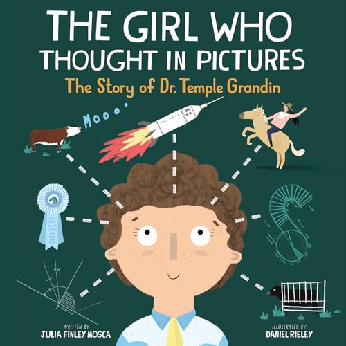 book cover with title and author and illustration of woman surrounded by various illustrated images