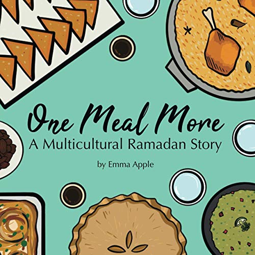 cover with title and author and illustrations of various food