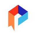 palace project logo with orange, red, blue, light blue sections making a box shape