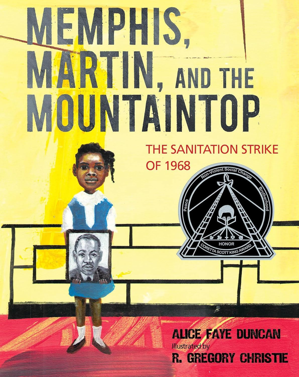 Cover image for "Memphis, Martin, and the Mountaintop" by Alice Faye Duncan