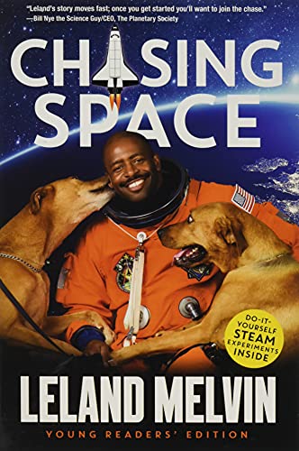 cover with title and author and photograph of astronaut Leland Melvin